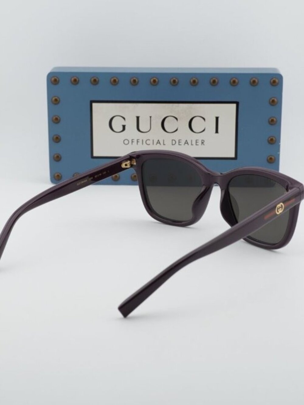 Gucci GG1984SK 004 Unisex Square Sunglasses - Violet / Grey - Picture 3 of 11